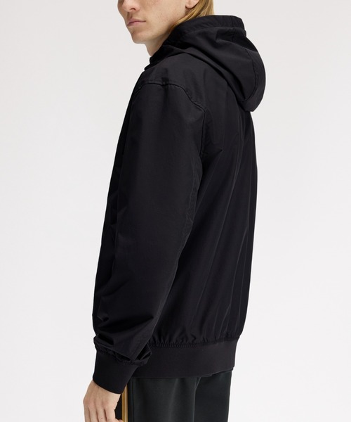 FRED PERRY（フレッドペリー）の「Hooded Brentham Jacket／フードブレンサムジャケット（ブルゾン・メンズ・ブラック・L/M/S）」の9枚目の写真