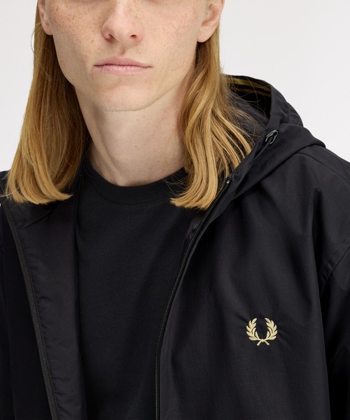 FRED PERRY（フレッドペリー）の「Hooded Brentham Jacket／フードブレンサムジャケット（ブルゾン・メンズ・ブラック・L/M/S）」の12枚目の写真