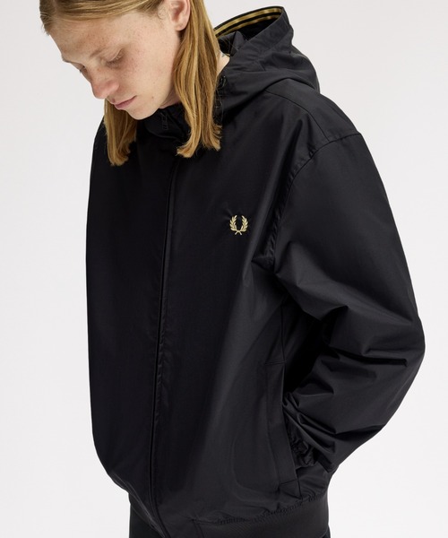 FRED PERRY（フレッドペリー）の「Hooded Brentham Jacket／フードブレンサムジャケット（ブルゾン・メンズ・ブラック・L/M/S）」の7枚目の写真