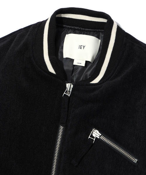 IEY(アイイーワイ)の「VELVET ZIP BOMBER JACKET Black(ブルゾン・メンズ・その他・M)」の3枚目の写真