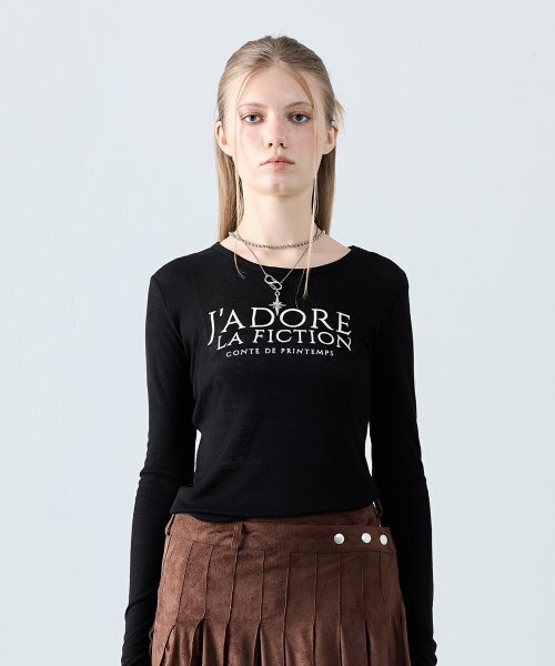 LARTIGENT（ラーティゼン）の「L8 JADORE SLIM T-SHIRT(BLACK)（Tシャツ/カットソー・レディース・その他・FREE）」の5枚目の写真