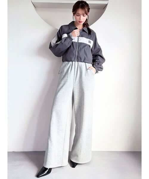 RESEXXY（リゼクシー）の「バイカラーパイピングブルゾン（ブルゾン・レディース・チャコールグレー/ブルー/ピンク・FREE）」の21枚目の写真