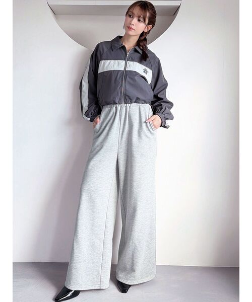 RESEXXY（リゼクシー）の「バイカラーパイピングブルゾン（ブルゾン・レディース・チャコールグレー/ブルー/ピンク・FREE）」の22枚目の写真