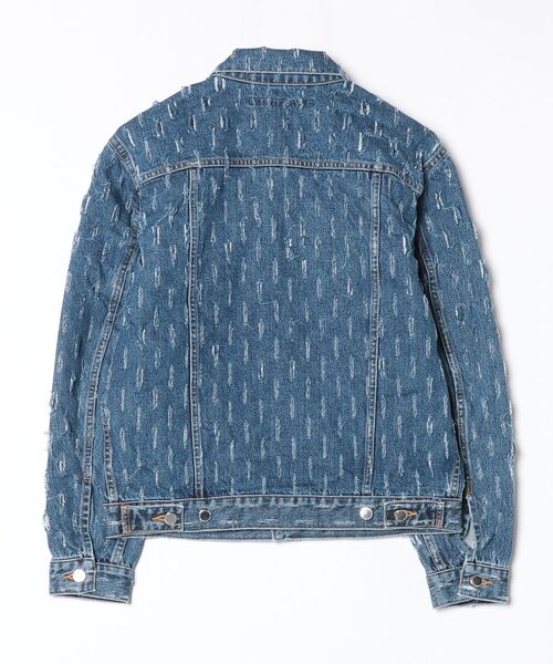 JOHN LAWRENCE SULLIVAN（ジョンローレンスサリバン）の「SLASHED DENIM JACKET（デニムジャケット・メンズ・インディゴブルー/ブラック・44/46）」の6枚目の写真