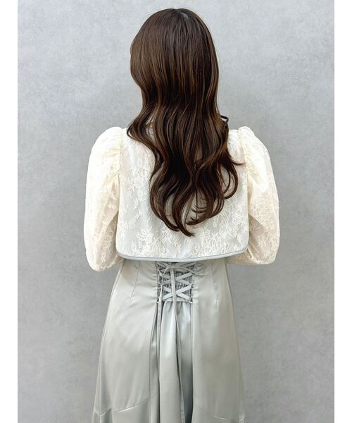 dazzlin(ダズリン)の「【藤井サチコラボ】ボレロSETサテンキャミドレス(ドレス・レディース・アイボリー/ブラック/グリーン・SMALL/MEDIUM)」の13枚目の写真