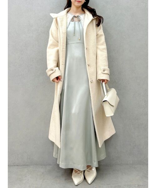 dazzlin(ダズリン)の「【藤井サチコラボ】ボレロSETサテンキャミドレス(ドレス・レディース・アイボリー/ブラック/グリーン・SMALL/MEDIUM)」の14枚目の写真