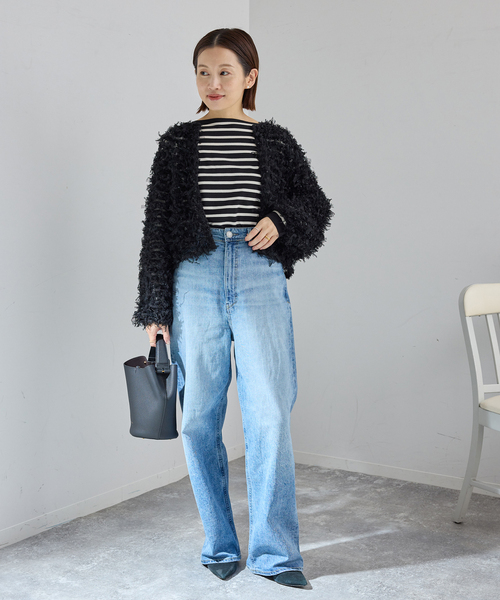 IENA（イエナ）の「《追加》チュールテープ カーディガン（カーディガン/ボレロ・レディース・ホワイト/ブラック・FREE）」の15枚目の写真