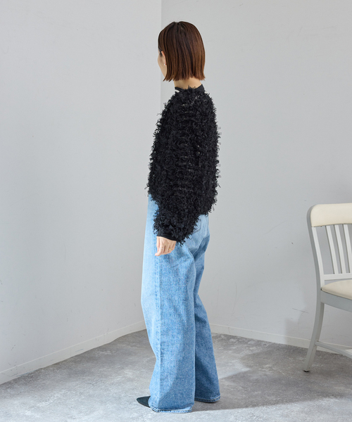 IENA（イエナ）の「《追加》チュールテープ カーディガン（カーディガン/ボレロ・レディース・ホワイト/ブラック・FREE）」の16枚目の写真