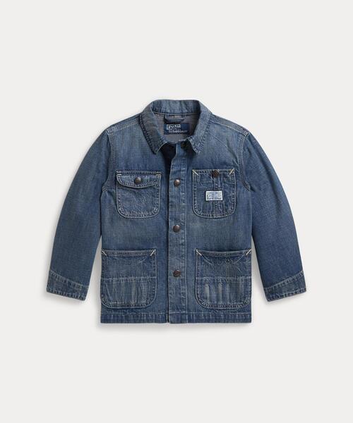 POLO RALPH LAUREN CHILDRENSWEAR(ポロ ラルフ ローレン チルドレンズウェア)の「デニム ユーティリティ ジャケット(デニムジャケット・キッズ・ブルー・4/6/3/7)」の1枚目の写真