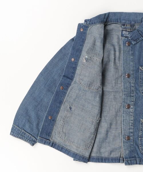 POLO RALPH LAUREN CHILDRENSWEAR(ポロ ラルフ ローレン チルドレンズウェア)の「デニム ユーティリティ ジャケット(デニムジャケット・キッズ・ブルー・4/6/3/7)」の2枚目の写真