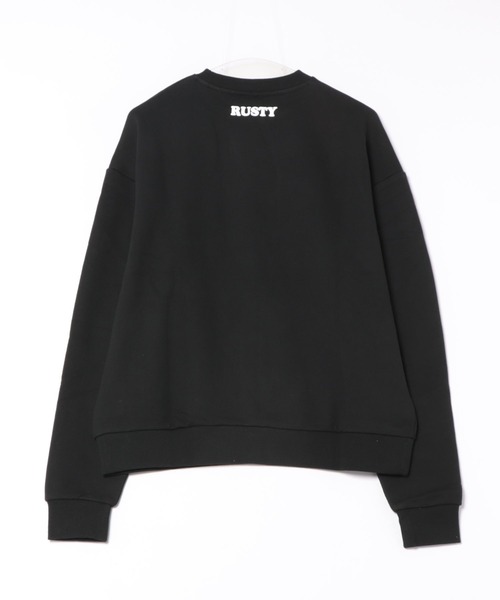 RUSTY(ラスティ)の「【RUSTY/ラスティー】レディース スウェット フリース トレーナー(スウェット・レディース・グレー/グリーン/ブラック・LARGE/MEDIUM)」の7枚目の写真