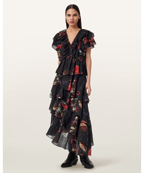CAYA FLORAL MAXI SKIRT | CAYA フローラル マキシ スカート