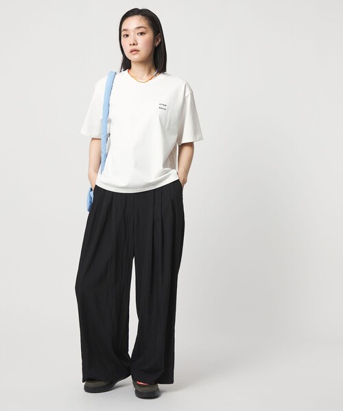 CITEN（シテン）の「＜CITEN＞サラサラ3タックイージーパンツ（スラックス・レディース・ブラック/ダークグリーン/ダークブラウン/ライム・L/M/S）」の6枚目の写真