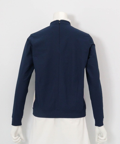 archivio（アルチビオ）の「<LADIES>UV速乾フリル×オーロラ切替プルオーバー（Tシャツ/カットソー・レディース・ホワイト/ライトオレンジ系/ネイビー・L/M/S）」の8枚目の写真