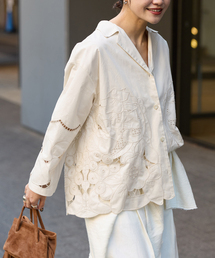 JOURNAL STANDARD | フラワーエンブロイダリースカラップシャツ(シャツ/ブラウス)