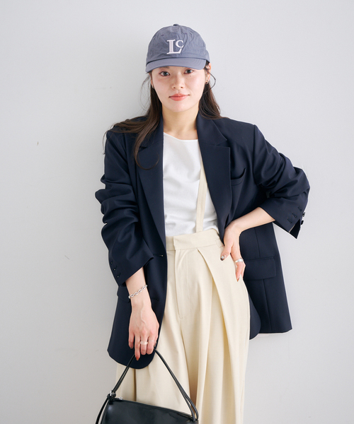 U by SPICK&SPAN(ユーバイスピックアンドスパン)の「レースボンディングオーバージャケット(テーラードジャケット・レディース・ベージュ/ネイビー・38/36)」の21枚目の写真