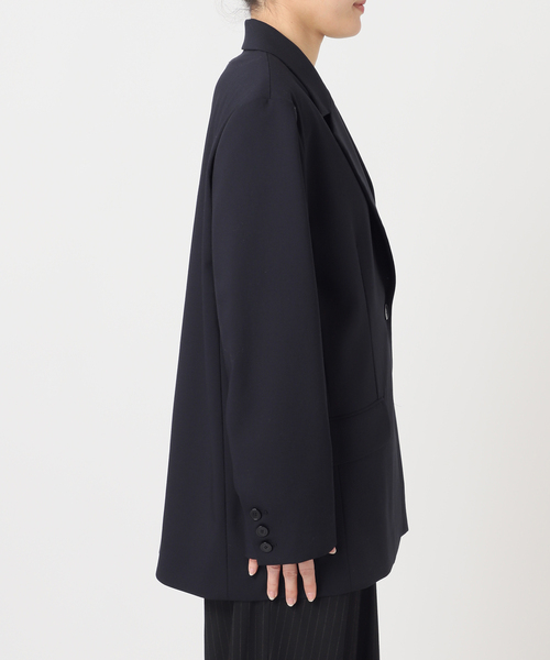 U by SPICK&SPAN(ユーバイスピックアンドスパン)の「レースボンディングオーバージャケット(テーラードジャケット・レディース・ベージュ/ネイビー・38/36)」の6枚目の写真