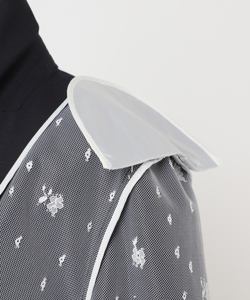 U by SPICK&SPAN(ユーバイスピックアンドスパン)の「レースボンディングオーバージャケット(テーラードジャケット・レディース・ベージュ/ネイビー・38/36)」の16枚目の写真