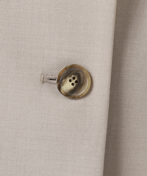 U by SPICK&SPAN(ユーバイスピックアンドスパン)の「レースボンディングオーバージャケット(テーラードジャケット・レディース・ベージュ/ネイビー・38/36)」の19枚目の写真