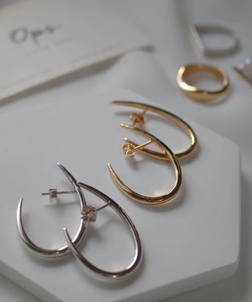 Ops.（オプス）の「ピアス ゴールド シルバー925 フープピアス 金属アレルギー対応 【VIIDA ヴィーダ】（ピアス（両耳用）・レディース・シルバー/イエローゴールド・ONE SIZE）」の9枚目の写真