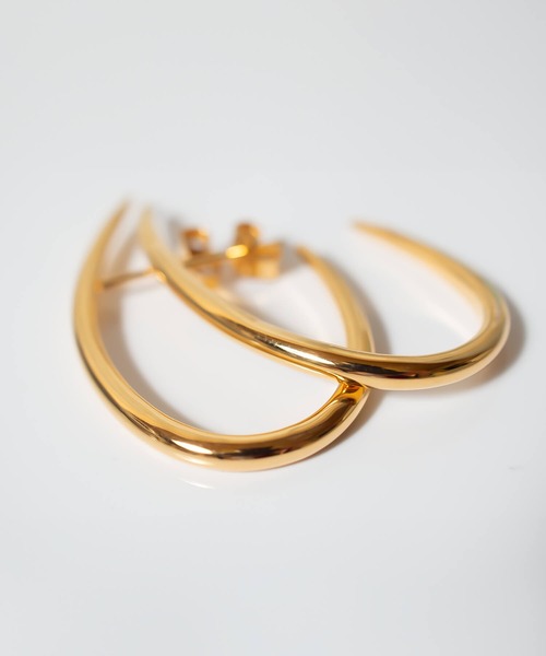 Ops.（オプス）の「ピアス ゴールド シルバー925 フープピアス 金属アレルギー対応 【VIIDA ヴィーダ】（ピアス（両耳用）・レディース・シルバー/イエローゴールド・ONE SIZE）」の17枚目の写真