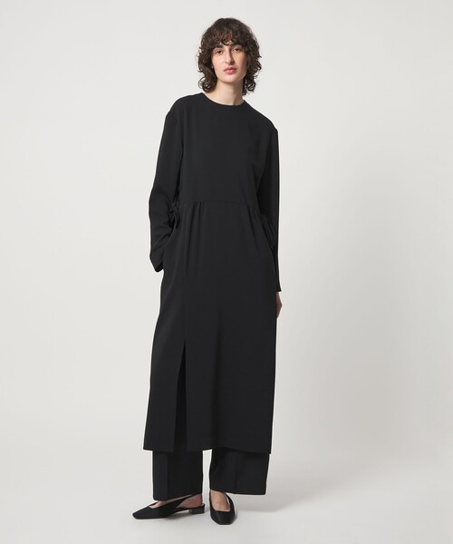 6（ロク）の「＜6(ROKU)＞ジョーゼット リボン ワンピース（ワンピース・レディース・ブラック・38/36）」の15枚目の写真