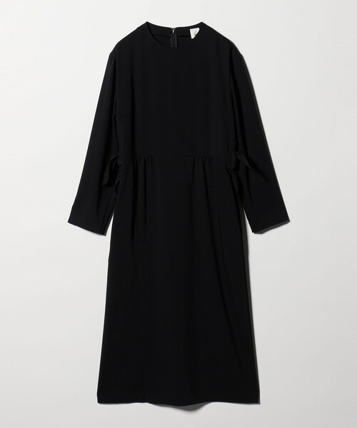 6（ロク）の「＜6(ROKU)＞ジョーゼット リボン ワンピース（ワンピース・レディース・ブラック・38/36）」の14枚目の写真