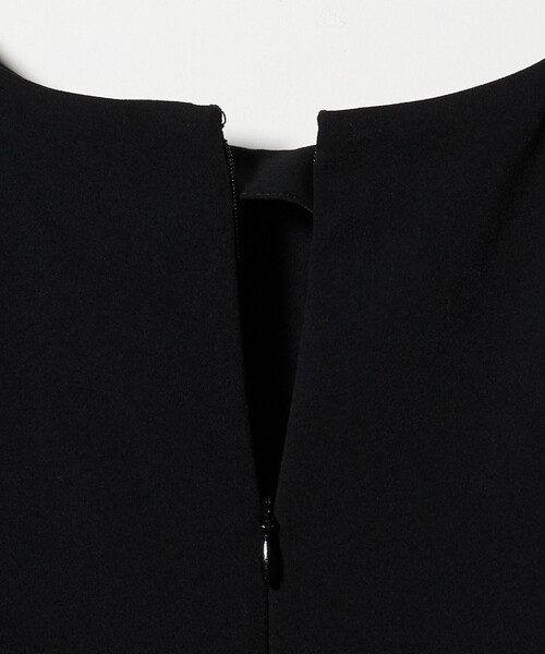 6（ロク）の「＜6(ROKU)＞ジョーゼット リボン ワンピース（ワンピース・レディース・ブラック・38/36）」の5枚目の写真