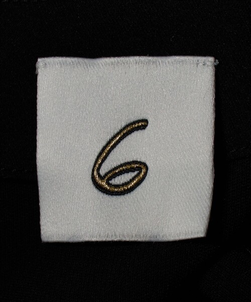 6（ロク）の「＜6(ROKU)＞ジョーゼット リボン ワンピース（ワンピース・レディース・ブラック・38/36）」の3枚目の写真