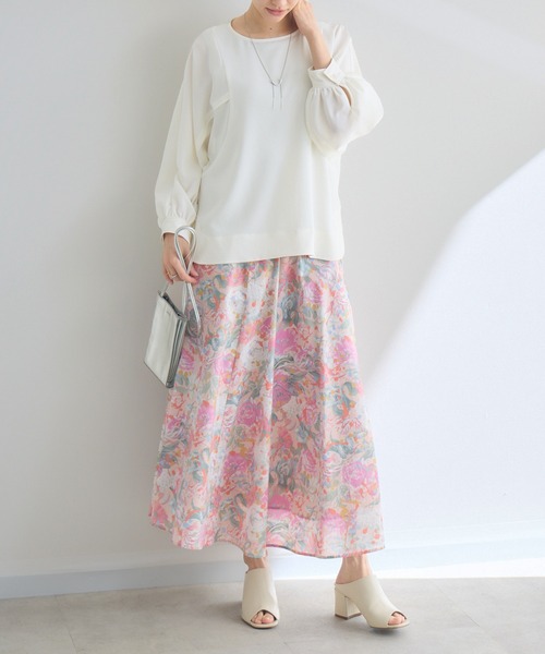 KATHARINE ROSS(キャサリンロス)の「【MADE IN JAPAN/洗濯機洗い可】PUNKPOSYプリントスカートMade With Liberty Fabrics(スカート・レディース・イエロー/ブルー/ピンク・FREE)」の9枚目の写真