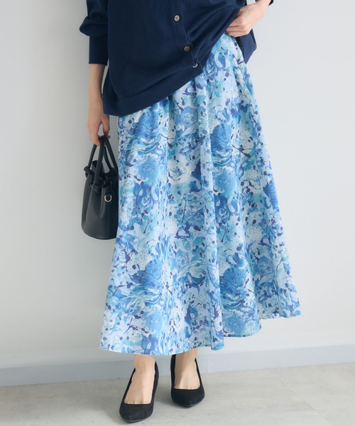 KATHARINE ROSS(キャサリンロス)の「【MADE IN JAPAN/洗濯機洗い可】PUNKPOSYプリントスカートMade With Liberty Fabrics(スカート・レディース・イエロー/ブルー/ピンク・FREE)」の12枚目の写真