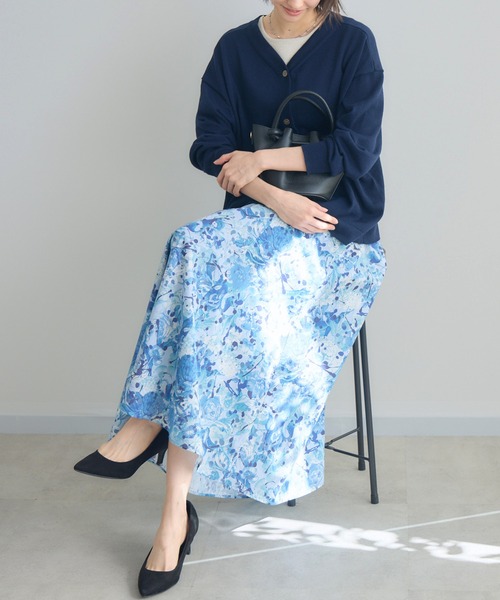 KATHARINE ROSS(キャサリンロス)の「【MADE IN JAPAN/洗濯機洗い可】PUNKPOSYプリントスカートMade With Liberty Fabrics(スカート・レディース・イエロー/ブルー/ピンク・FREE)」の17枚目の写真