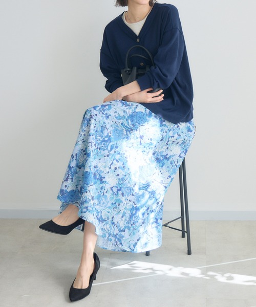 KATHARINE ROSS(キャサリンロス)の「【MADE IN JAPAN/洗濯機洗い可】PUNKPOSYプリントスカートMade With Liberty Fabrics(スカート・レディース・イエロー/ブルー/ピンク・FREE)」の18枚目の写真