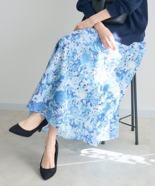 KATHARINE ROSS(キャサリンロス)の「【MADE IN JAPAN/洗濯機洗い可】PUNKPOSYプリントスカートMade With Liberty Fabrics(スカート・レディース・イエロー/ブルー/ピンク・FREE)」の16枚目の写真
