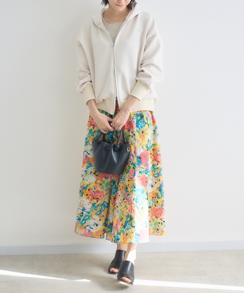 KATHARINE ROSS(キャサリンロス)の「【MADE IN JAPAN/洗濯機洗い可】PUNKPOSYプリントスカートMade With Liberty Fabrics(スカート・レディース・イエロー/ブルー/ピンク・FREE)」の6枚目の写真