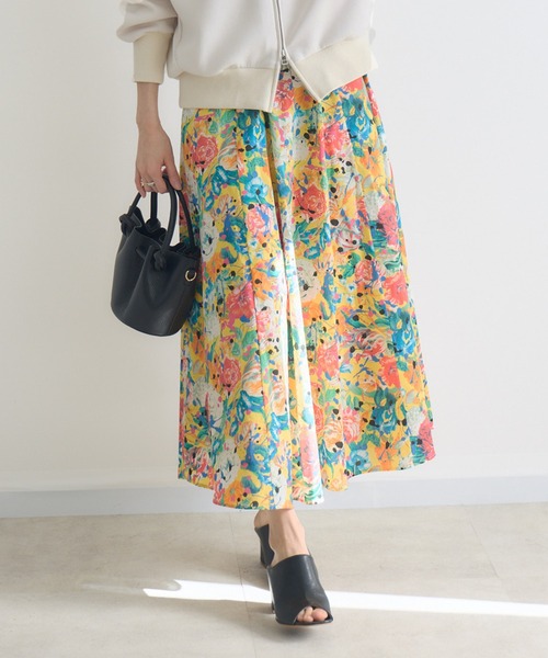 KATHARINE ROSS(キャサリンロス)の「【MADE IN JAPAN/洗濯機洗い可】PUNKPOSYプリントスカートMade With Liberty Fabrics(スカート・レディース・イエロー/ブルー/ピンク・FREE)」の20枚目の写真