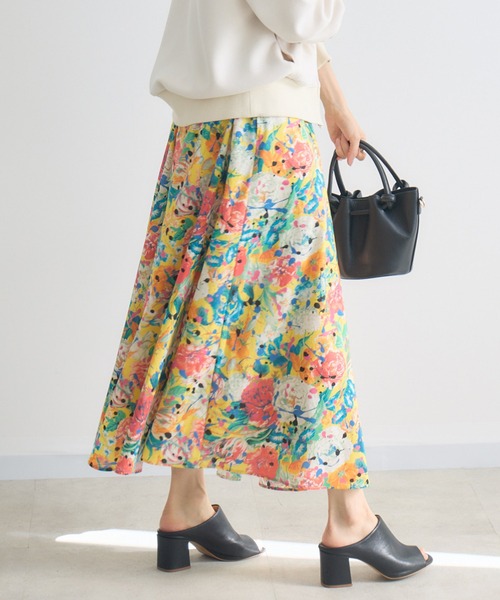 KATHARINE ROSS(キャサリンロス)の「【MADE IN JAPAN/洗濯機洗い可】PUNKPOSYプリントスカートMade With Liberty Fabrics(スカート・レディース・イエロー/ブルー/ピンク・FREE)」の21枚目の写真