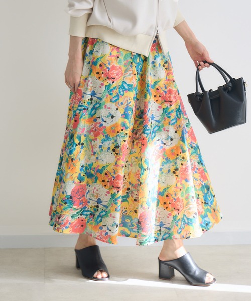 KATHARINE ROSS(キャサリンロス)の「【MADE IN JAPAN/洗濯機洗い可】PUNKPOSYプリントスカートMade With Liberty Fabrics(スカート・レディース・イエロー/ブルー/ピンク・FREE)」の22枚目の写真