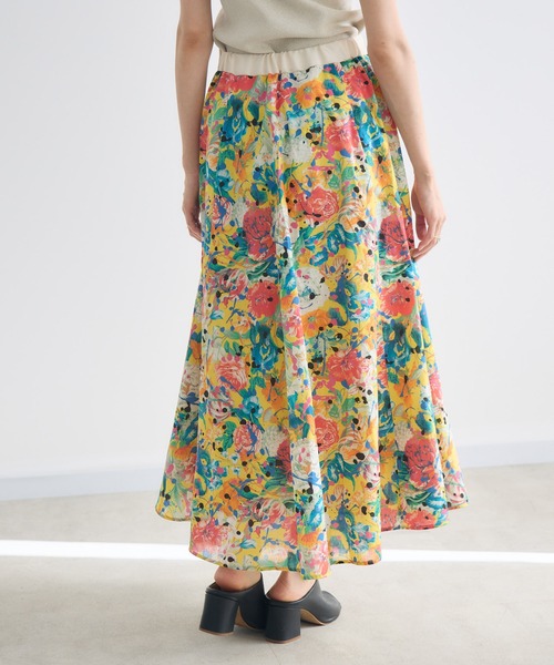 KATHARINE ROSS(キャサリンロス)の「【MADE IN JAPAN/洗濯機洗い可】PUNKPOSYプリントスカートMade With Liberty Fabrics(スカート・レディース・イエロー/ブルー/ピンク・FREE)」の5枚目の写真