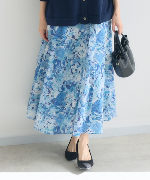 KATHARINE ROSS(キャサリンロス)の「【MADE IN JAPAN/洗濯機洗い可】PUNKPOSYプリントスカートMade With Liberty Fabrics(スカート・レディース・イエロー/ブルー/ピンク・FREE)」の13枚目の写真