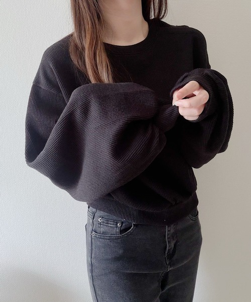 Nana(ナナ)の「オープンショルダートップス(Tシャツ/カットソー・レディース・ブラウン/アイボリー/ブラック/グレー・FREE)」の21枚目の写真