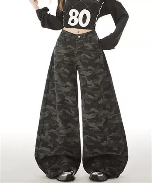 FREE STYLISTS(フリー スタイリスト)の「迷彩柄デニムパンツ(デニムパンツ・レディース・カモフラージュ・S/XL/2XL/L/M/XS)」の4枚目の写真