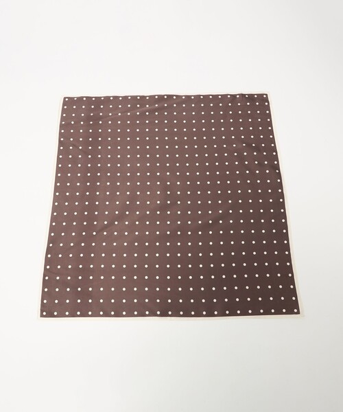 BEAUTY&YOUTH UNITED ARROWS(ビューティーアンドユースユナイテッドアローズ)の「ポリエステル ドット スカーフ(バンダナ/スカーフ・レディース・ダークブラウン/ブラック/ナチュラル・FREE)」の7枚目の写真