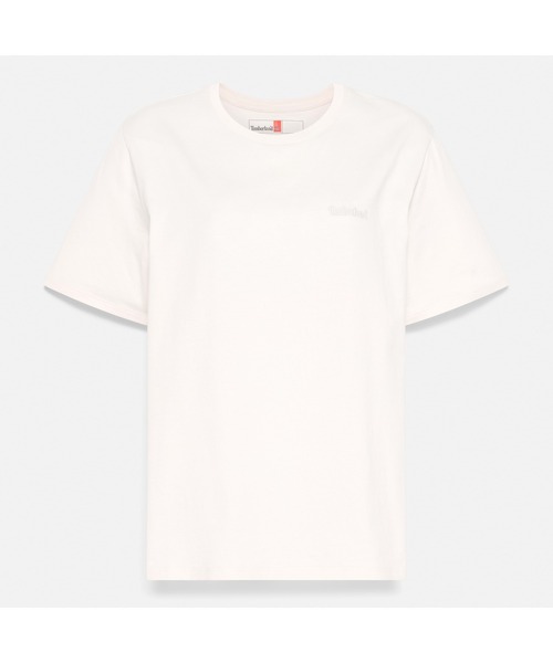 Timberland(ティンバーランド)の「刺繍 ロゴ 半袖 Tシャツ レディース(Tシャツ/カットソー・レディース・ライトホワイト・LARGE/MEDIUM/SMALL/X-SMALL)」の4枚目の写真