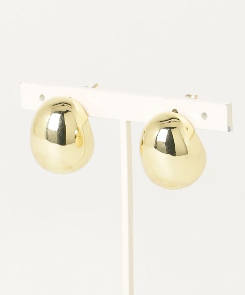 Trish（トリッシュ）の「シャイニーオーバルピアス（ピアス（両耳用）・レディース・ゴールド/シルバー・FREE）」の6枚目の写真