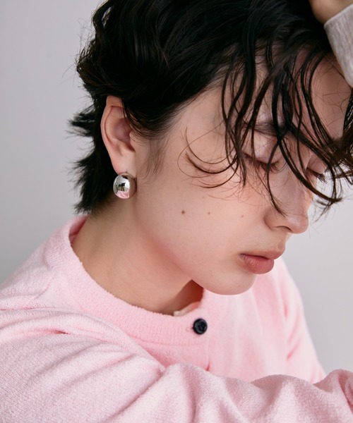 Trish（トリッシュ）の「シャイニーオーバルピアス（ピアス（両耳用）・レディース・ゴールド/シルバー・FREE）」の9枚目の写真