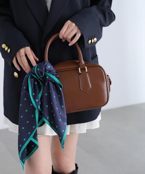 FREE'S MART（フリーズマート）の「ドットスカーフ（バンダナ/スカーフ・レディース・ネイビー/ブラウン/ブラック・ﾌﾘ-）」の11枚目の写真