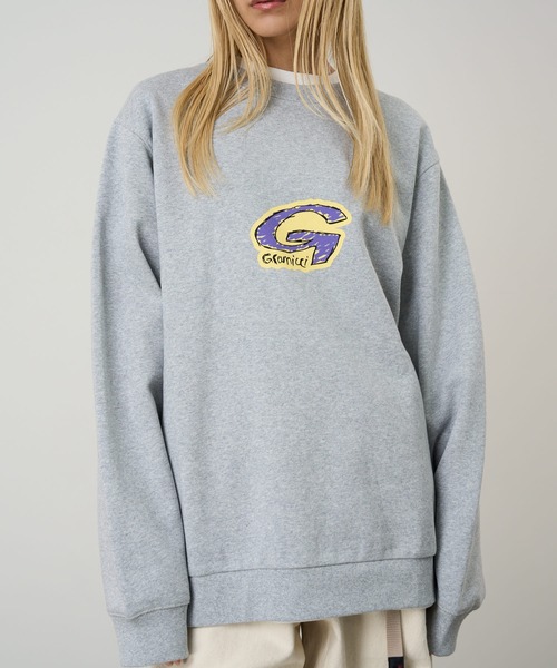 Gramicci(グラミチ)の「G-SCRIBBLE SWEATSHIRT|Gスクラブルスウェットシャツ(スウェット・メンズ・ブラック/レッド/ヘザーグレー・XXL/L/S/M/XL)」の2枚目の写真