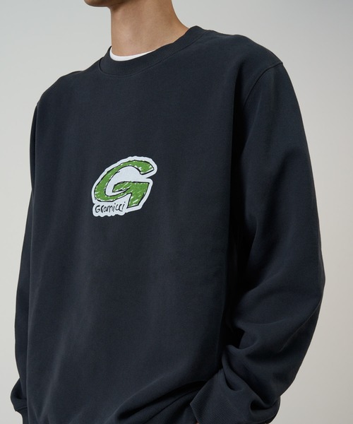 Gramicci(グラミチ)の「G-SCRIBBLE SWEATSHIRT|Gスクラブルスウェットシャツ(スウェット・メンズ・ブラック/レッド/ヘザーグレー・XXL/L/S/M/XL)」の1枚目の写真