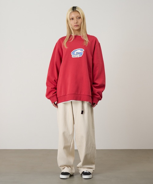 Gramicci(グラミチ)の「G-SCRIBBLE SWEATSHIRT|Gスクラブルスウェットシャツ(スウェット・メンズ・ブラック/レッド/ヘザーグレー・XXL/L/S/M/XL)」の8枚目の写真